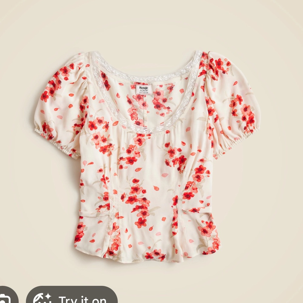Rouje x Jcrew Poet Top